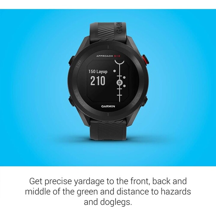 Garmin 010-02472-00 Enfoque S12 GPS Golf Watch, 42k+ campos precargados, negro