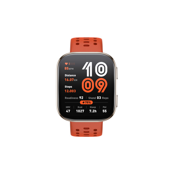 Amazfit Bip 6 Red 5 Cm (1.97") Amoled Digital 390 X 450 Pixeles Pantalla Táctil Plata Gps (satélite)