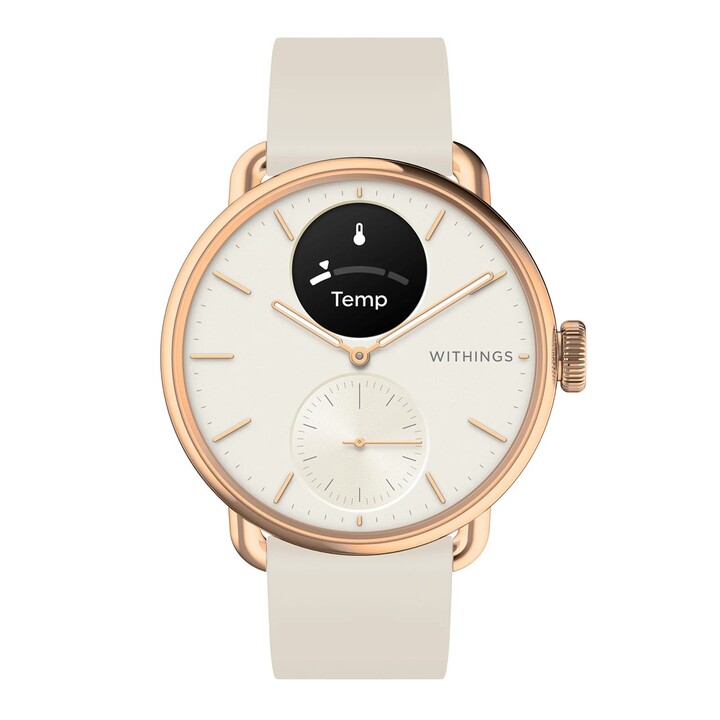 Withings ScanWatch 2, 38 mm Rose Gold White