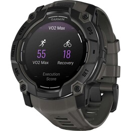 Garmin Instinct, 50mm, Reloj inteligente GPS al aire libre, AMOLED, negro con banda negra