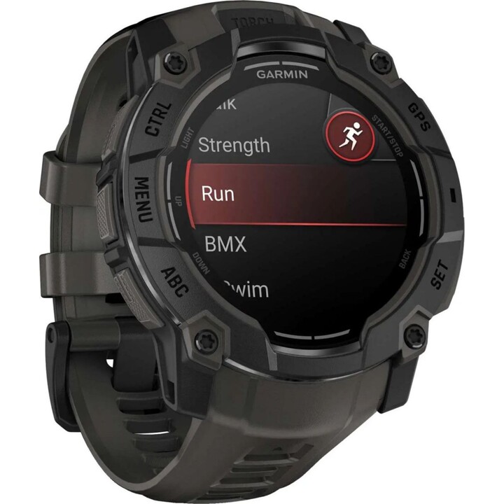 Garmin Instinct, 50mm, Smartwatch de GPS ao ar livre, AMOLED, Black With Black Band