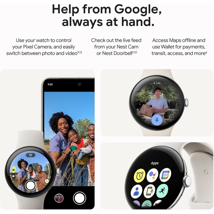 Google Pixel Watch 3 45 mm Wifi Hazel Verde