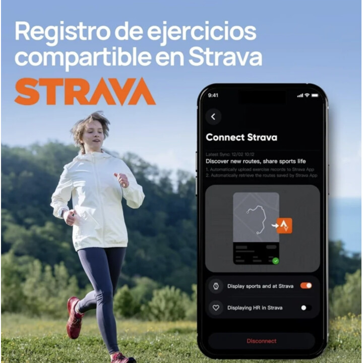 Mibro Gs Active 2 Smartwatch con estadísticas de muñeca, GPS, resistencia al agua 5 ATM, pantalla AMOLED de 1,32", 20 días de au