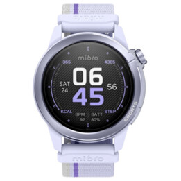 Mibro GS Active 2 Smartwatch, Padel Statistics, GPS, 5ATM, 1.32" AMOLED Display, 20-Day Auto, Lilac