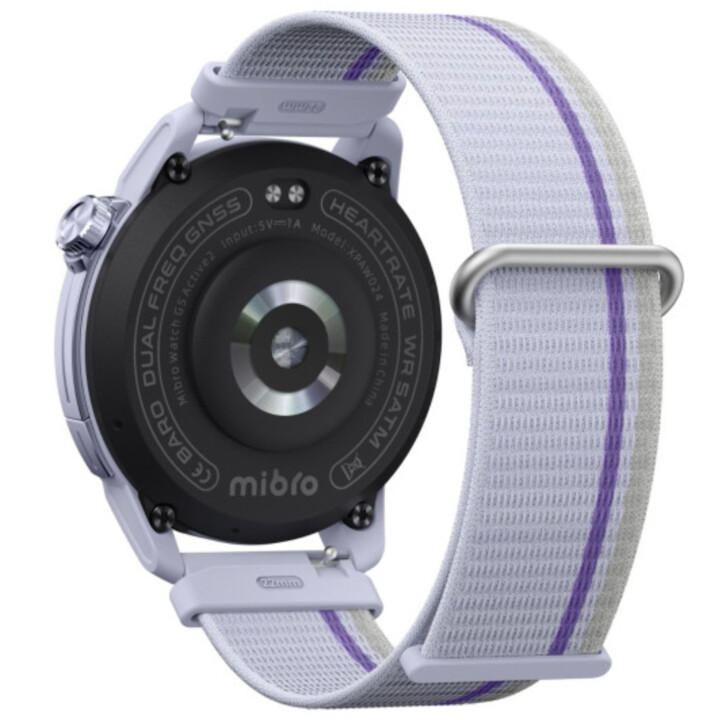 Mibro GS Active 2 Smartwatch, Padel Statistics, GPS, 5ATM, 1.32" AMOLED Display, 20-Day Auto, Lilac
