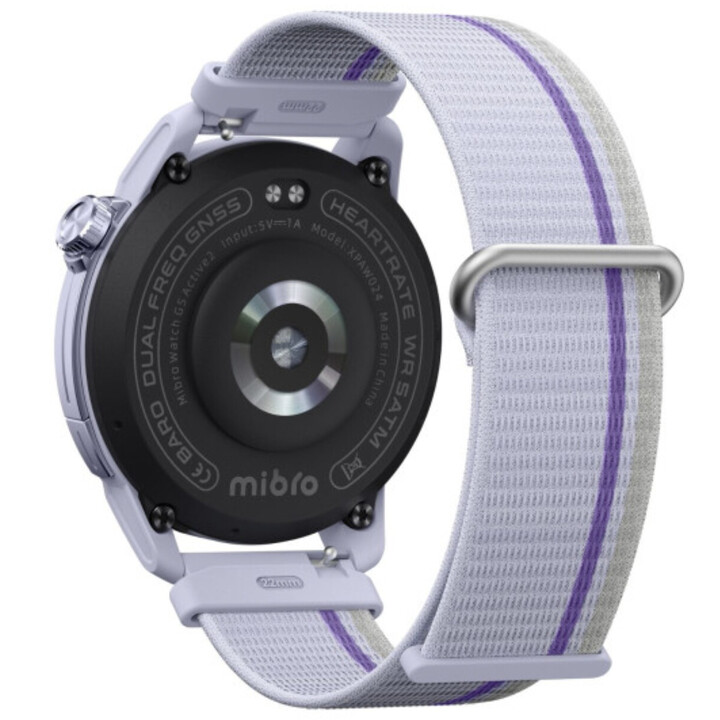 Mibro GS Active 2 Smartwatch, Padel Statistics, GPS, 5ATM, 1.32" AMOLED Display, 20-Day Auto, Lilac