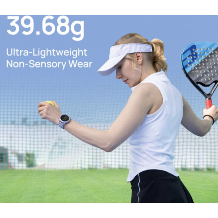 Mibro GS Active 2 Smartwatch, Padel Statistics, GPS, 5ATM, 1.32" AMOLED Display, 20-Day Auto, Lilac