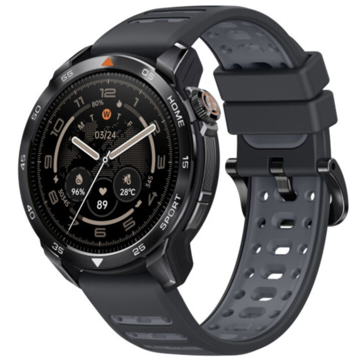 Mibro GS Pro 2 Smartwatch, Estadísticas de Padel, GPS, 5ATM, 1.43" AMOLED Display, 20-Day Auto Power-On, Dual Strap, Gris