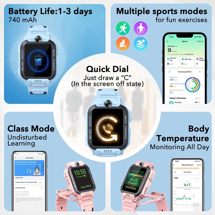 Imoo Smartwatch Telefono Z1 Rosa