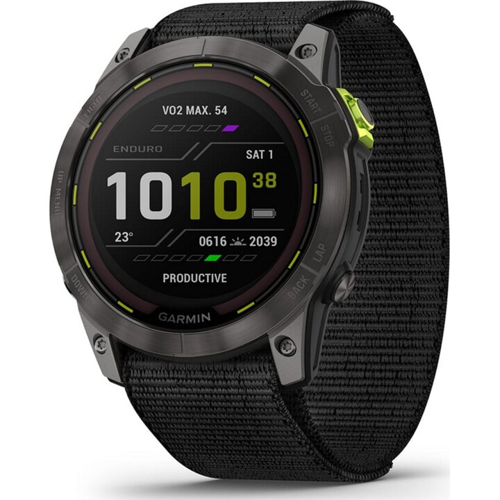 Garmin Enduro 2 3,56 cm (1.4") MIP 35 mm Digital 280 x 280 Pixeles Pantalla táctil Gris Wifi GPS (satélite)