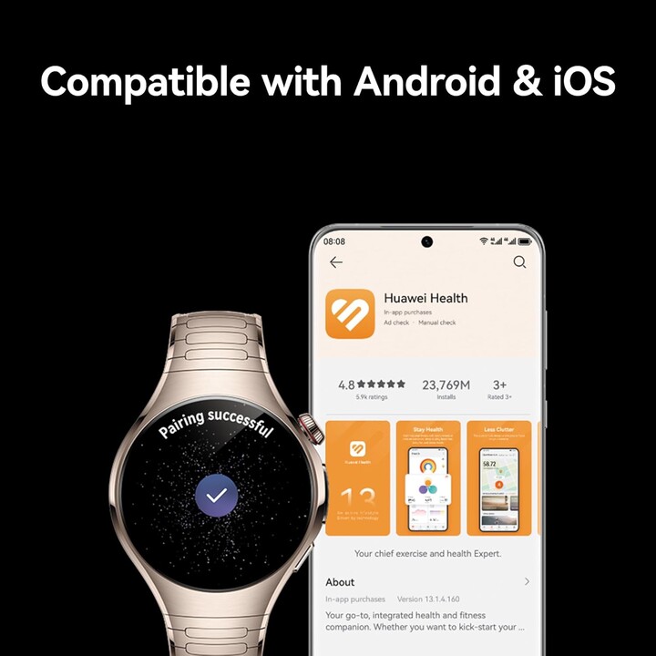 Huawei Watch 5 46mm Stainless Black