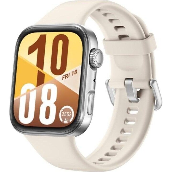 Huawei Watch Fit 4 Smartwatch with GPS, NFC and Heart Rate Monitor, 1.82" Silver/White