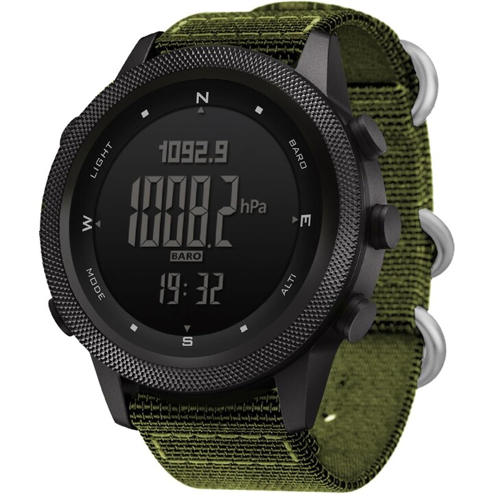 North Edge Apache con Correa de Nailon Verde- Reloj Digital