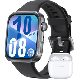 Huawei Watch Fit 4 Negro + FreeBuds SE 2 Blanco