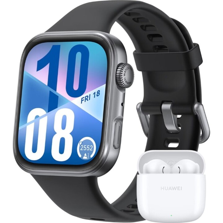 Huawei Watch Fit 4 Preto + FreeBuds SE 2 Branco