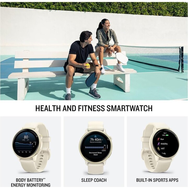 Garmin Vívoactive 6 3.05 (1.2") AMOLED 30.4 mm Digital 390 x 390 pixels Touch Screen GPS White