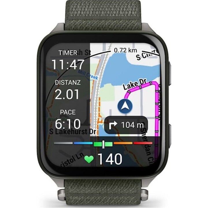 Garmin Venu X1 5,08 cm (2") AMOLED Digital 448 x 486 Pixeles Pantalla táctil Gris Wifi GPS (satélite)