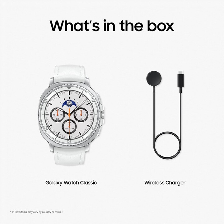 Samsung Galaxy Watch8 Classic, 46mm, LTE Bluetooth, AI Smart Watch, 3nm Processor, Health & Sleep Coach, White