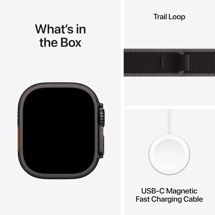 Apple Watch Ultra 3 GPS Cellular 49mm Caja de Titanio Natural Correa Loop Trail Black - Size M/L