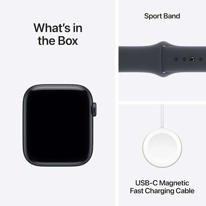 Apple Watch SE3 2025 GPS Cellular 44mm Midnight Aluminiumgehäuse mit Midnight Sport Band M/L