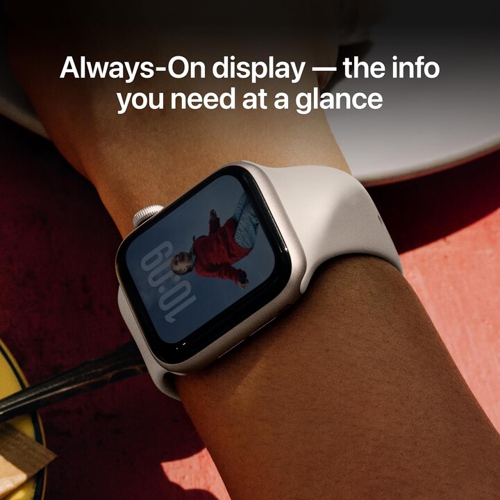 Apple Watch SE3 2025 GPS 40mm Cellular Caja de aluminio Starlight con correa deportiva Starlight - Talla M/L