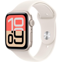 Apple Watch SE3 2025 GPS Cellular 44mm Caja de aluminio Starlight con correa deportiva Starlight - Talla S/M