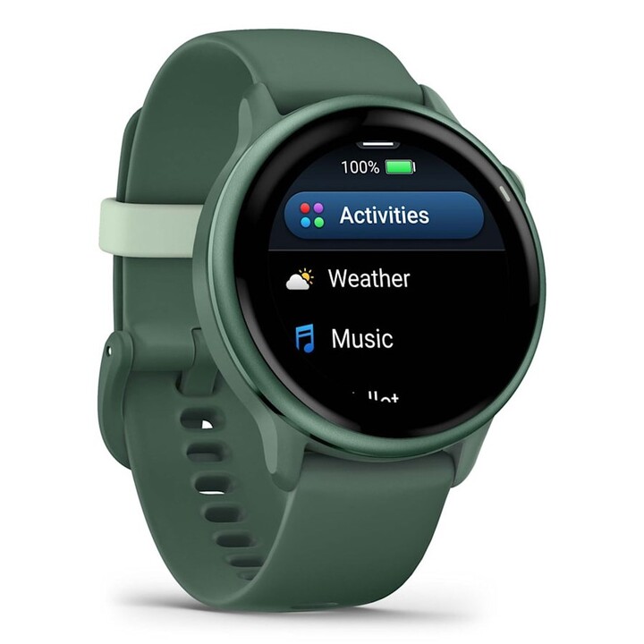 Garmin vívoactive 6 3.05 cm (1.2") AMOLED 42 mm Digital 390 x 390 Pixels Touchscreen Green Wi-Fi GPS (satellite)