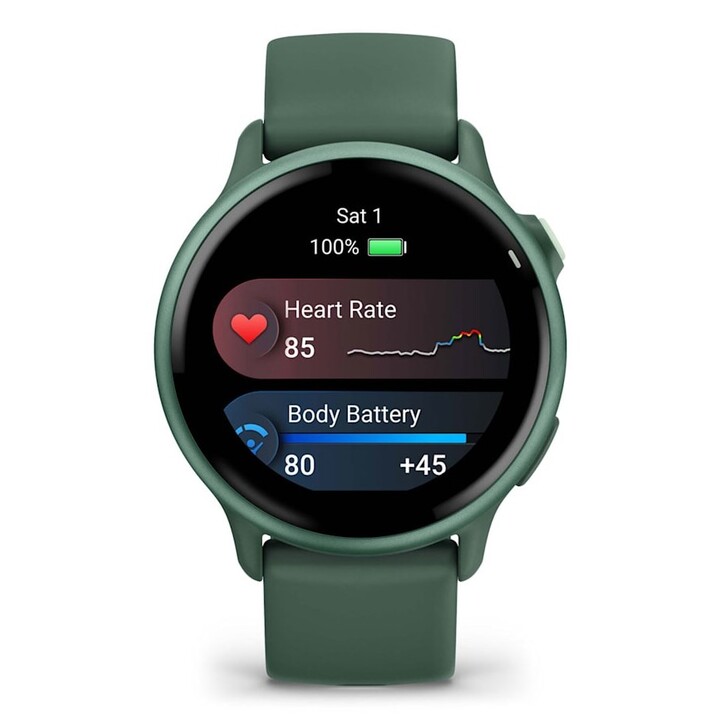 Garmin vívoactive 6 3.05 cm (1.2") AMOLED 42 mm Digital 390 x 390 Pixels Touchscreen Green Wi-Fi GPS (satellite)