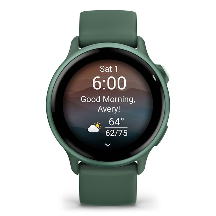 Garmin vívoactive 6 3.05 cm (1.2") AMOLED 42 mm Digital 390 x 390 Pixels Touchscreen Green Wi-Fi GPS (satellite)
