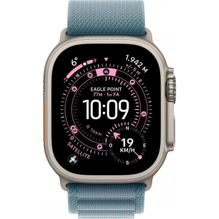 Apple Watch Ultra 3 GPS Cellular 49mm Caja de Titanio Natural Correa Loop Alpine Azul Claro M