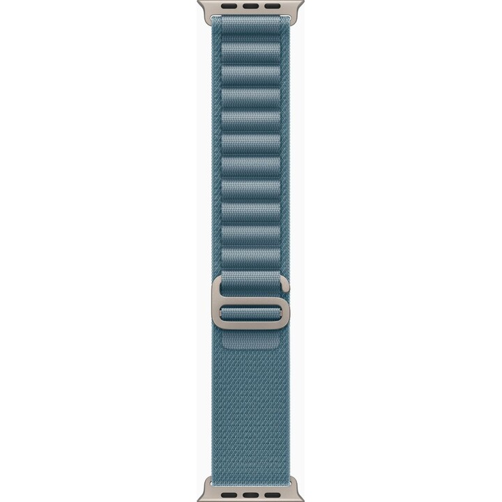 Apple Watch Ultra 3 GPS Cellular Cassa in titanio naturale da 49 mm con Alpine Loop azzurro - Taglia L
