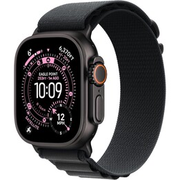 Apple Watch Ultra 3 GPS Cellular 49mm Caja de titanio negro con correa grande Alpine Loop negra - Talla S