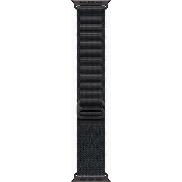 Apple Watch Ultra 3 GPS Cellular 49 mm Boîtier en titane noir avec grand passant alpin noir - Taille S