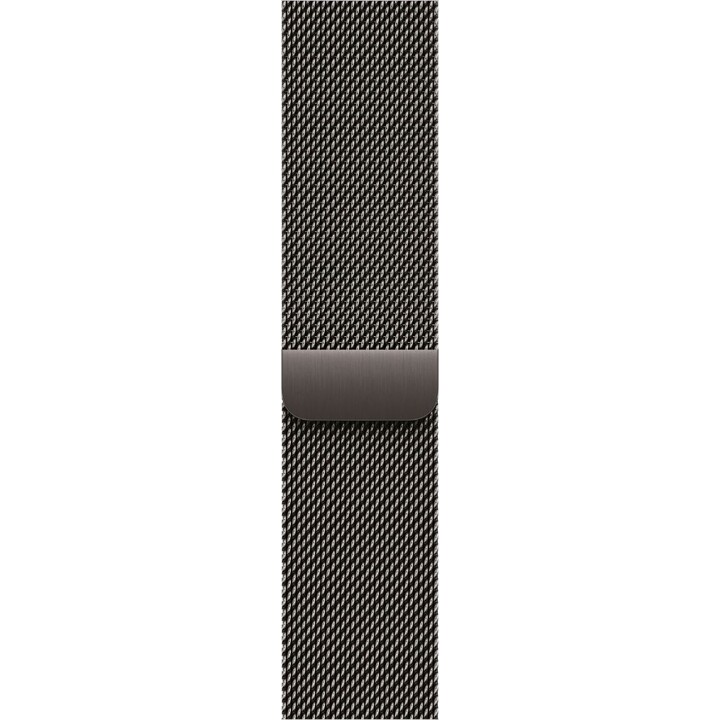 Apple Watch Series 11 GPS Cellular 46 mm Schiefer-Titangehäuse mit Schiefer-Milanese-Loop-Armband – Größe M/L