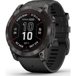 Garmin Fenix 7X Pro Solar GPS NFC 51mm MIP Gris Negro Correa 10ATM Resistencia al agua SpO2
