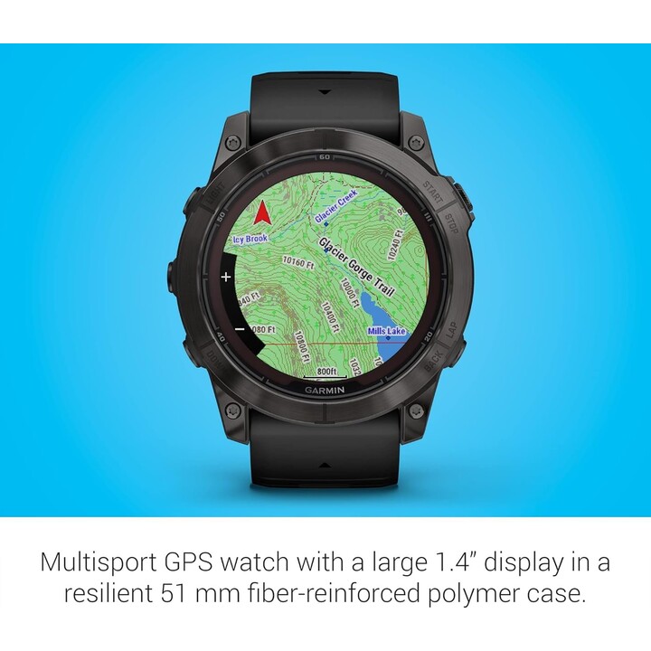 Garmin Fenix 7X Pro Solar GPS NFC 51mm MIP Gris Negro Correa 10ATM Resistencia al agua SpO2