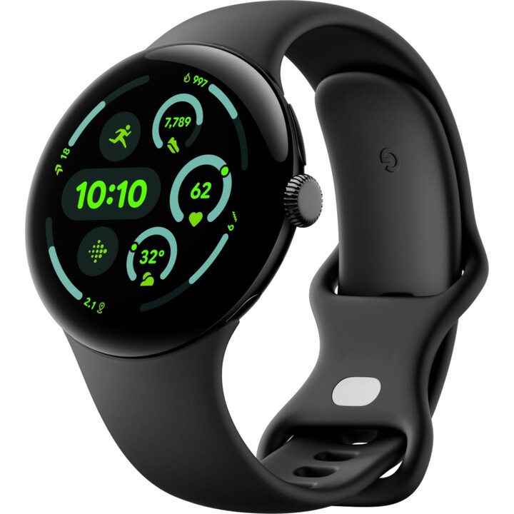 Google Pixel Watch 3 45mm Obsidian Strap Bluetooth Black