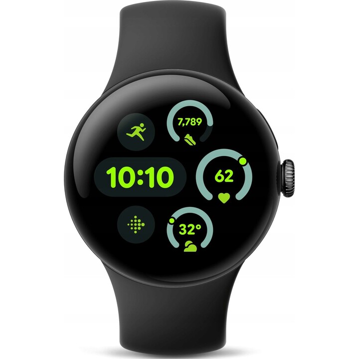 Google Pixel Watch 3 45mm Correa Obsidiana Bluetooth Negro