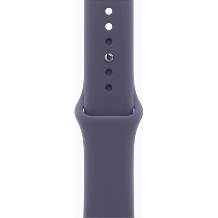 Apple Watch Series 11 GPS Cellular 46mm Caja de aluminio plateado con correa deportiva lila S/M