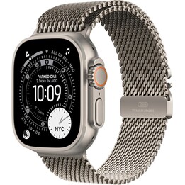 Apple Watch Ultra 3 GPS Cellular 49 mm Caja de titanio natural con correa Milanese Loop natural - Talla L
