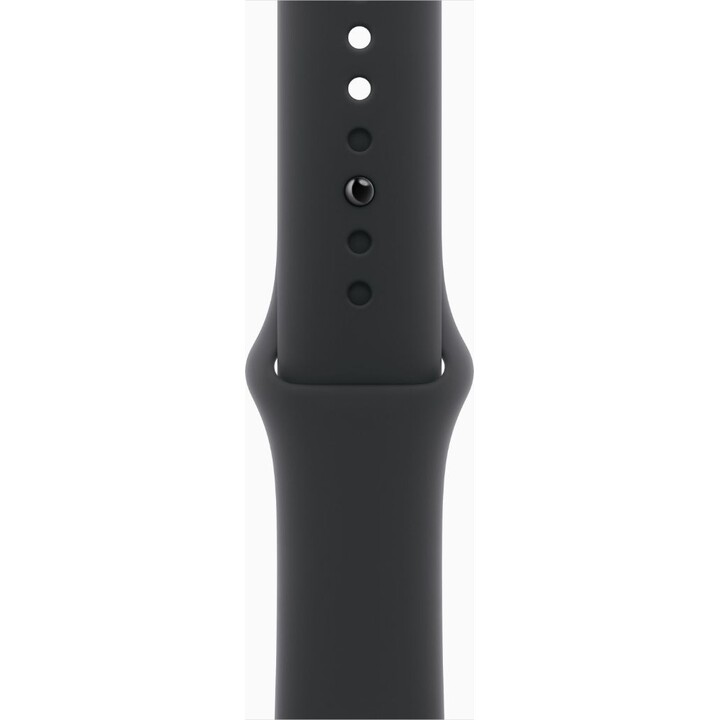 Apple Watch Series 11 GPS Cellular 42mm Caja de titanio pizarra con correa deportiva negra M/L