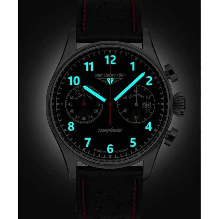 Bauhaus Aviation Tornado 42mm Negro