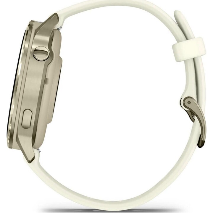 Garmin Venu 4 41mm WiFi GPS Moon dorado con correa de silicona hueso