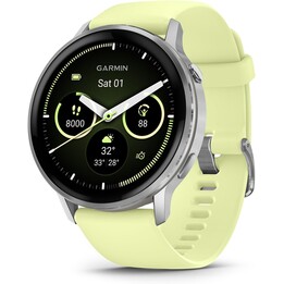 Garmin Venu 4 45mm WiFi GPS Plata con Correa de Silicona Limón