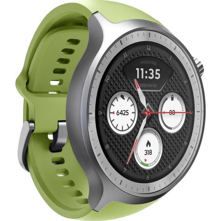 Motorola Moto Watch Bluetooth GPS 47mm OLED prateado