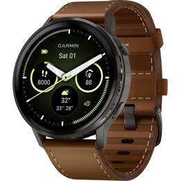 Garmin Venu 4 45mm WiFi GPS Negro con Correa de Piel