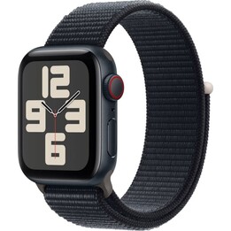 Apple Watch SE 2023 GPS Cellular 40mm Caja de aluminio con Correa Deportiva Loop en negro medianoche