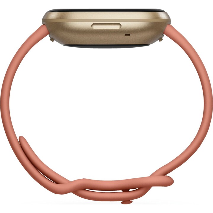 Fitbit Versa 3 Aluminio Dorado y Correa Rosa