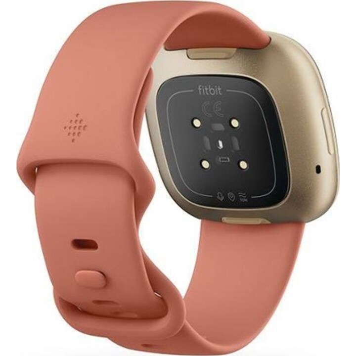 Fitbit Versa 3 Aluminio Dorado y Correa Rosa