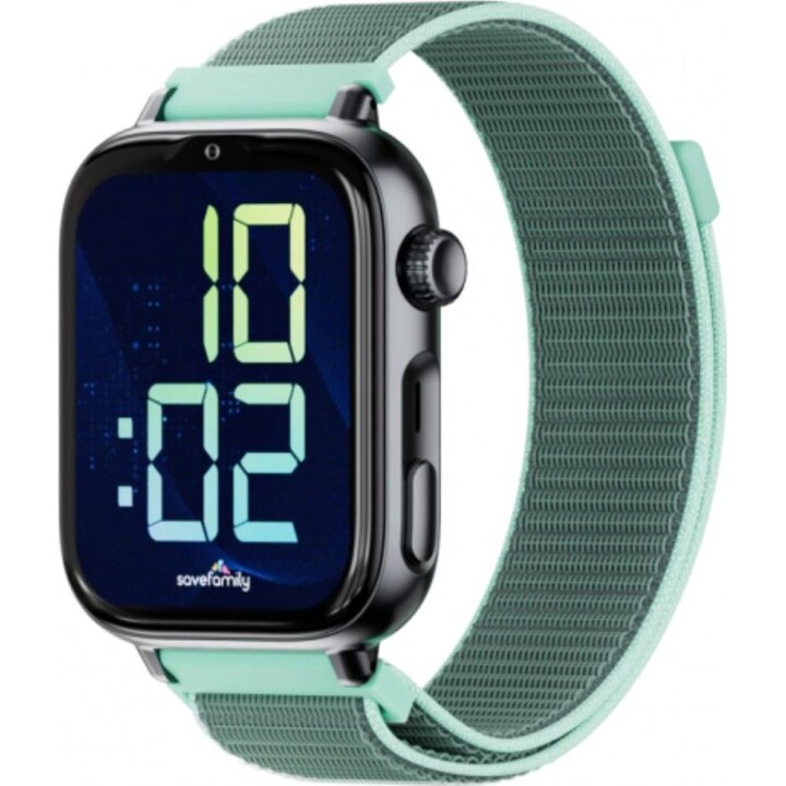 SaveFamily SaveWatch Plus 2 Kids Smartwatch 4G Black Dial Ocean Fabric Strap